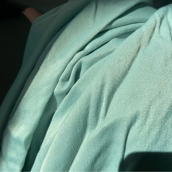 Zara S Mint Green Blue Shimmering Skirt - Picture 3 of 3